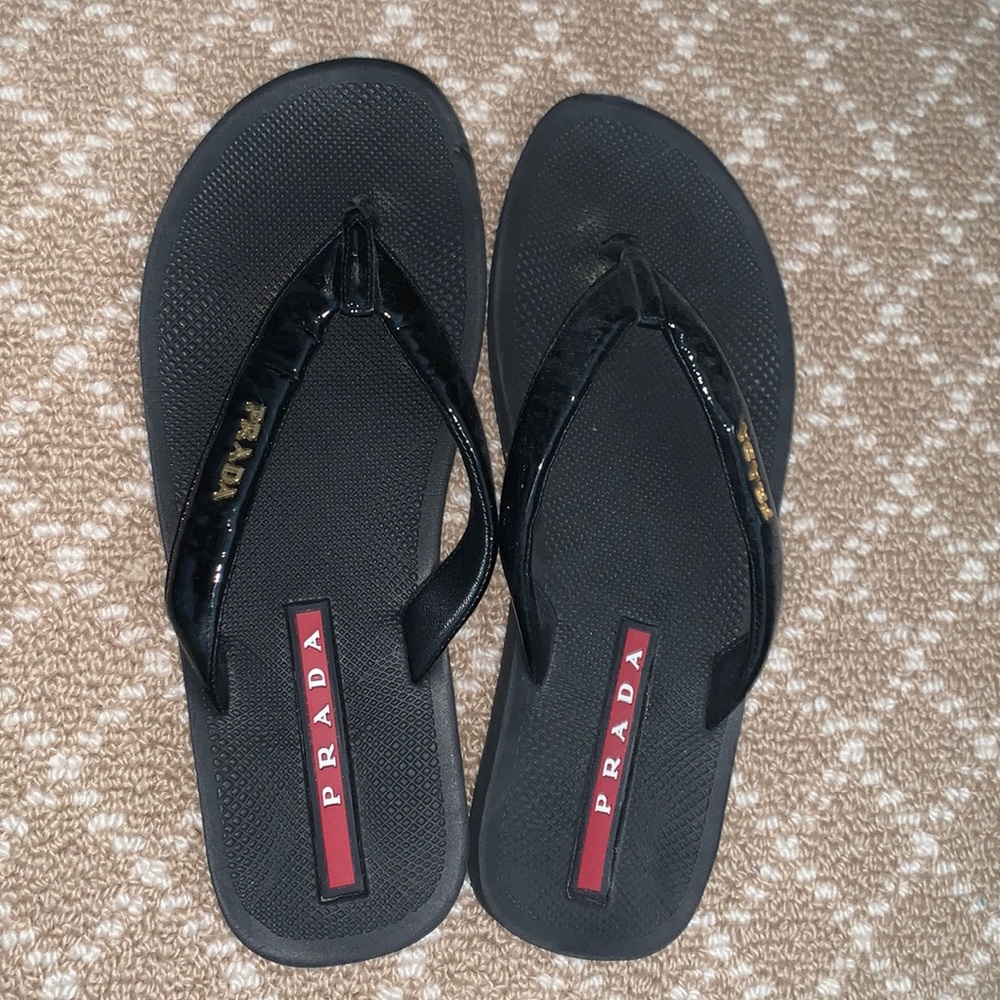 prada flip flops